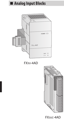 Mitsubishi Electric FX3U-4AD - Accesorio PLC MELSEC-F