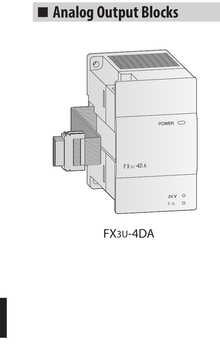 Mitsubishi Electric FX3U-4DA - Accesorio PLC MELSEC-F
