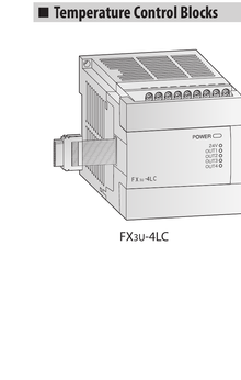 Mitsubishi Electric FX3U-4LC - Accesorio PLC MELSEC-F
